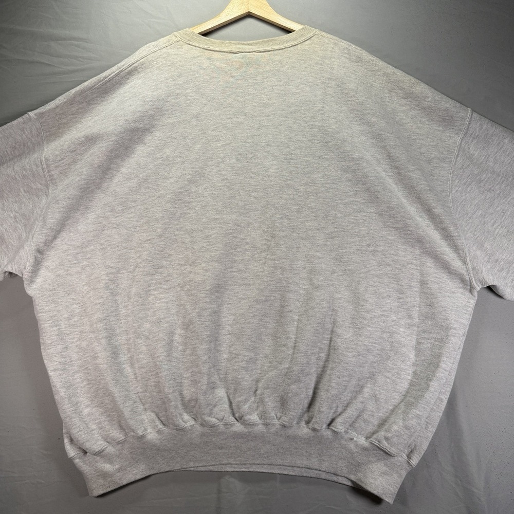 Vintage Russell Athletic Sweatshirt Mens 4XL Gray Crewneck Fleece Distressed 90s - Picture 4 of 9